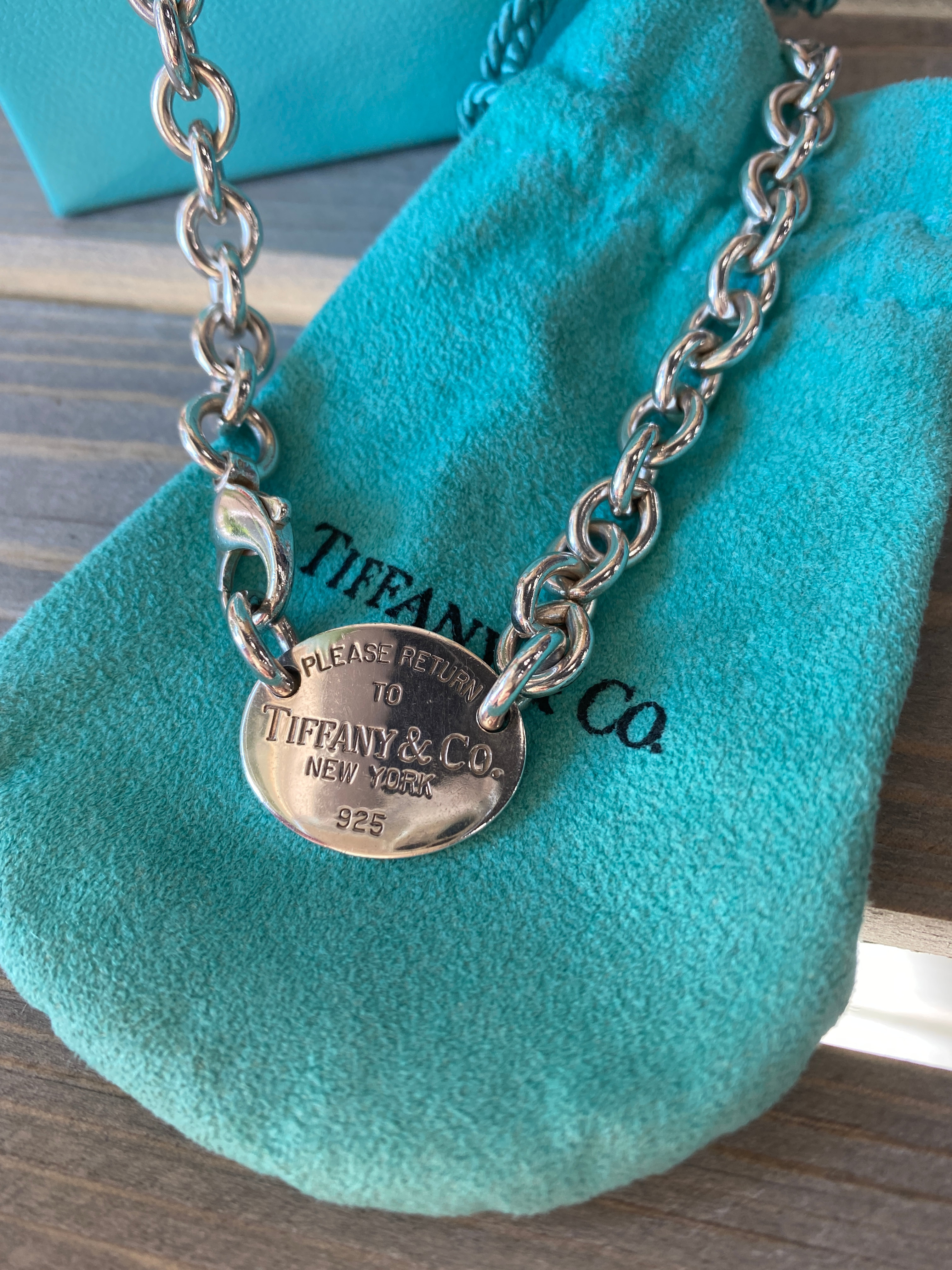 tiffany and co thick chain necklace