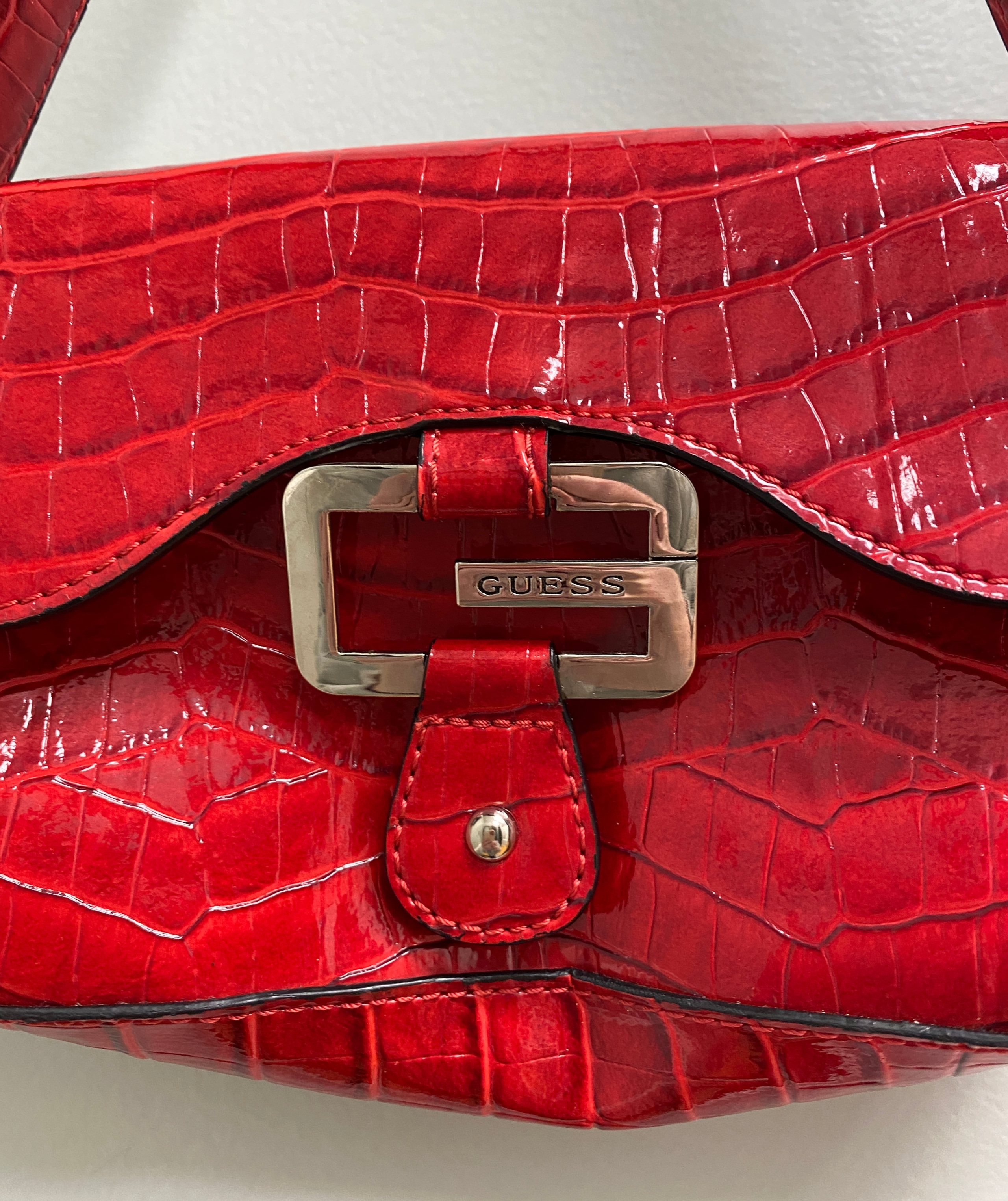 Guess, Bags, Small Guess Red Crossbody Purse